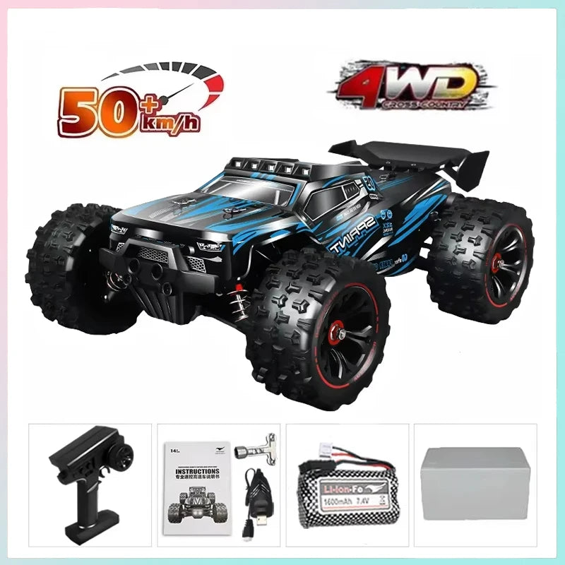 RC Car 1:16 85km/h or 50km/h Four-wheel Drive with LED Remote Control Car High Speed Drifting Monster 4x4 Truck Kids Wltoys Toys
