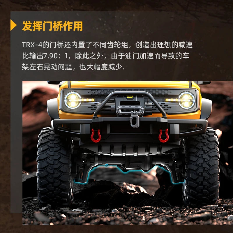 RC Car 1/10 HB RTR  Remote Control Vehicle 2.4G Full Proportional Rock Crawler LED Light 4WD Off-Road Climbing Truck Toys Gifts