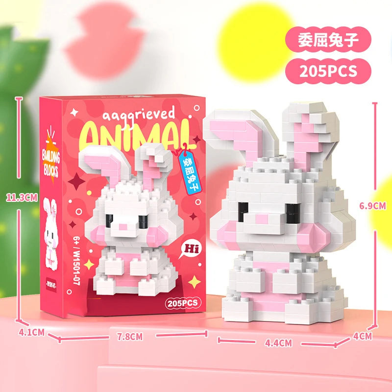 Animals Bricks Construction Set Micro Building Blocks Children Toy Adult Particle Building Block Mini Toys Decoration Home Gifts
