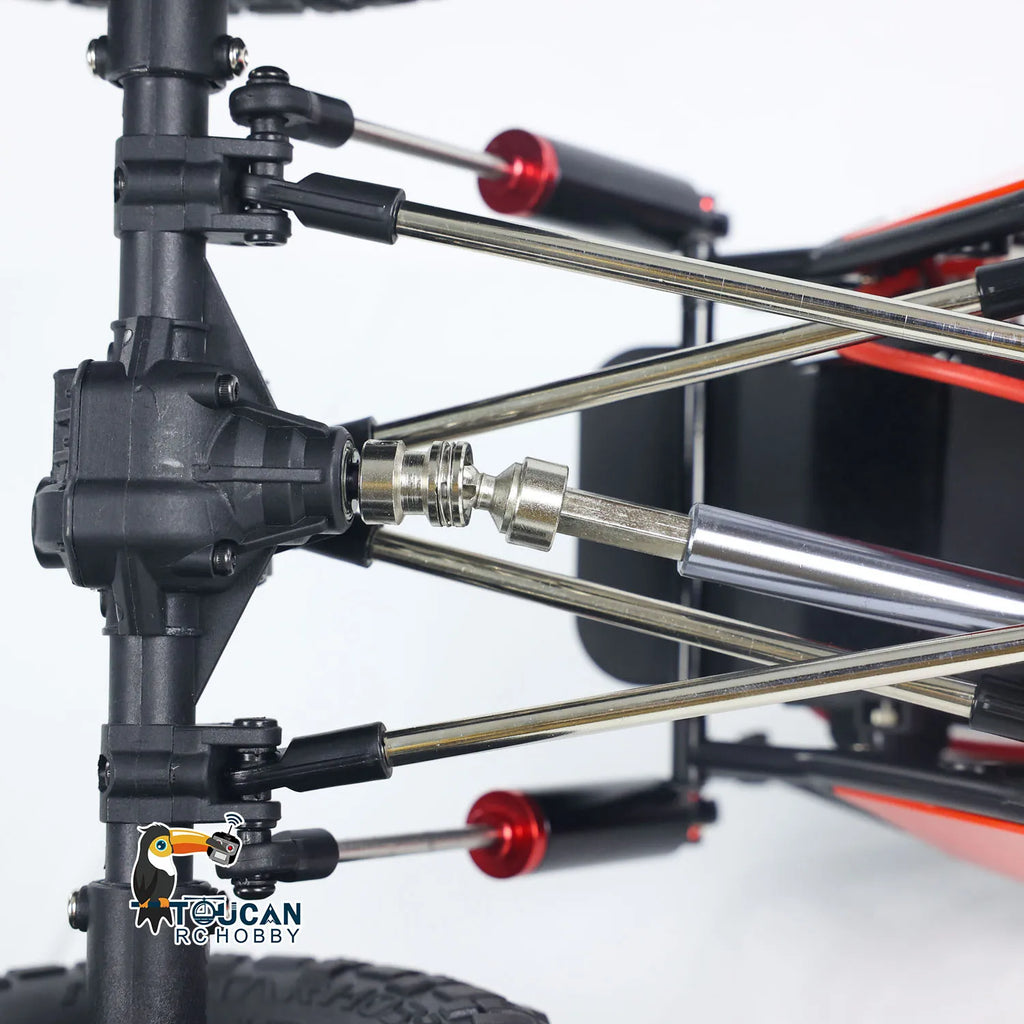 RTR Toys 1/10 Scale RC Off-road Car 4*4 Radio Control Ready to Run Rock Crawler Electric Painted Finished Truck for Gift TH24039