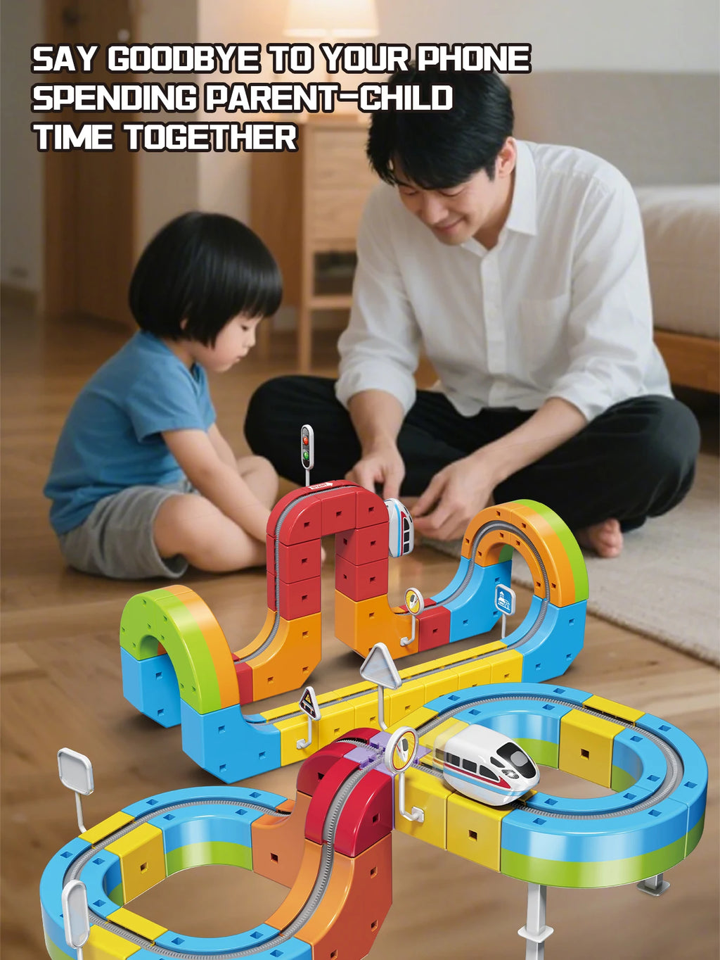Educational Toys  Latest Assembly Magic Track Train Set Children'S Toys Non-Remote Control Rail Car Gift Box