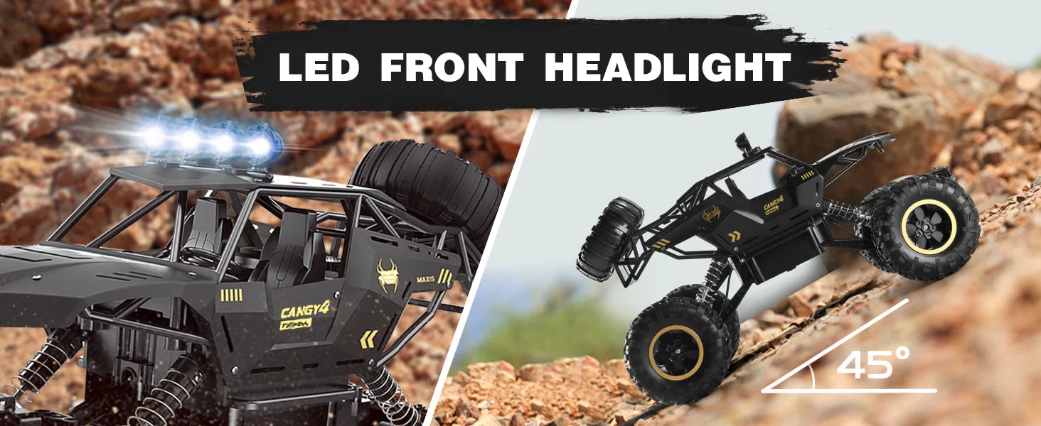 RC Off road Truck 1:12/16 4WD RTR Durable Beginner All Terrain RC Cars High Speed 20Km/h Remote Control Monster Truck Gifts Toys