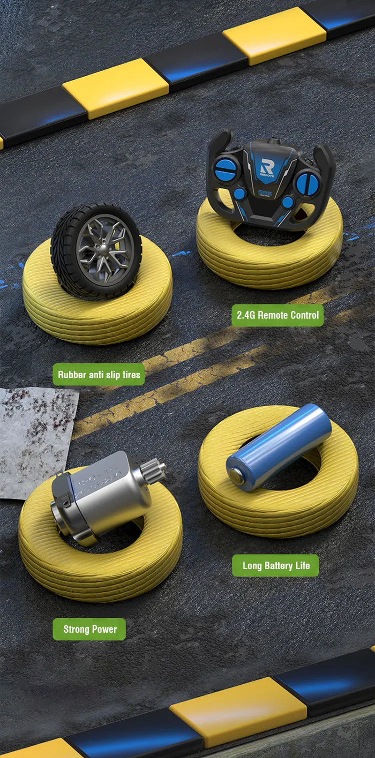 RC Car 4Ch High - Speed Remote Control Drift Electric Sportscar Toy, Perfect Birthday Present for Boys