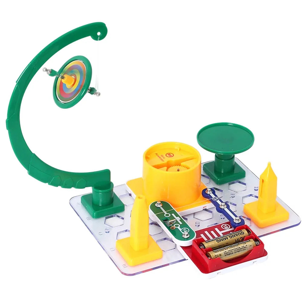 STEM Science Kits for Kids DIY Assembly Circuit Toy Space Gyro Tecnología Physic Science Experiments Kits Learning Toys