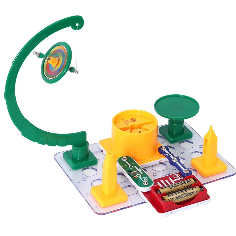 STEM Science Kits for Kids DIY Assembly Circuit Toy Space Gyro Tecnología Physic Science Experiments Kits Learning Toys