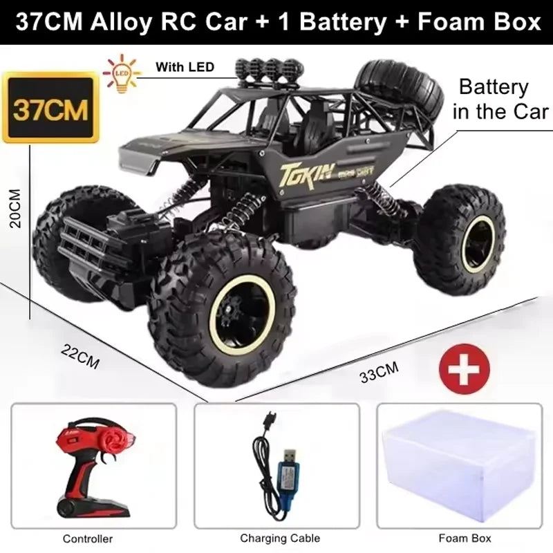 RC Off road Truck 1:12/16 4WD RTR Durable Beginner All Terrain RC Cars High Speed 20Km/h Remote Control Monster Truck Gifts Toys