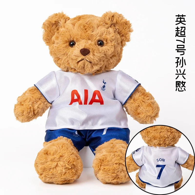 Plush Football Player Toys Plushie Teddy Bear Doll Souvenir For Children