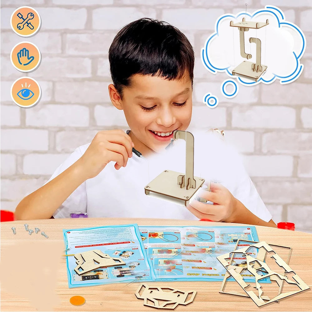 STEM Toys Science Technology DIY Anti Gravity Tensegrity Structure Floating Table Model Toy Physical Teaching Aid Kid Child Gift