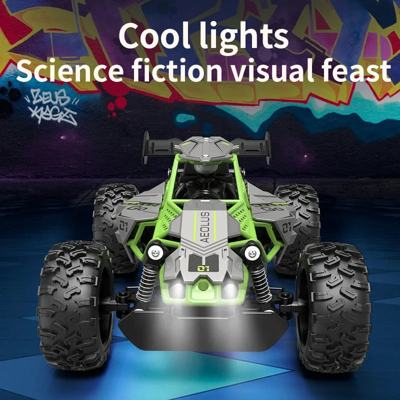 RC Small High-Speed Car,2.4GHz Four-Wheel Drive,Cool Lighting Included,Supports Multiplayer Gaming