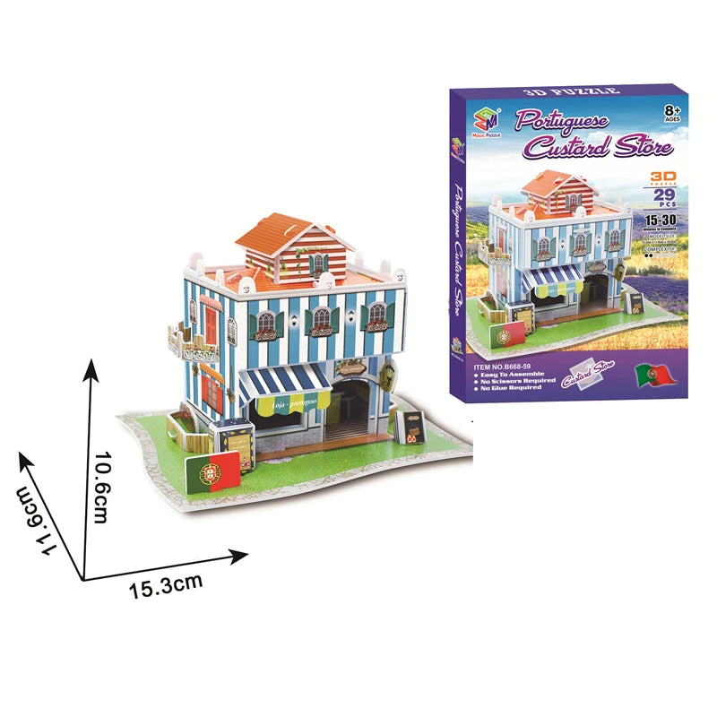 Educational Toys 3D Jigsaw Puzzles Toys Children Intellectual Development  Worlds Famous Building Construction 3D Puzzles Toy