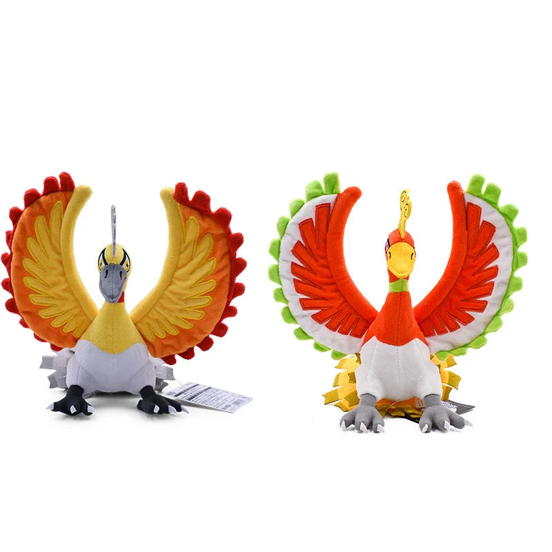 Pokemon Plush Galarian Articuno Galarian Zapdos Pidgeotto Zapdos Volcarona Shiny Ho-Oh Vivillon Moltres Soft Stuffed Toys