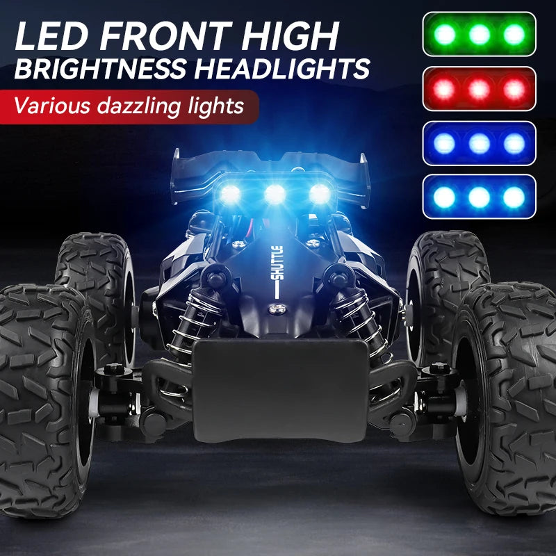 RC Rock Crawler 1:32 Scale Alloy Off-Road Vehicle With LED Light Brushles 2.4G Remote Control High Speed Climbing Drift Mini Car