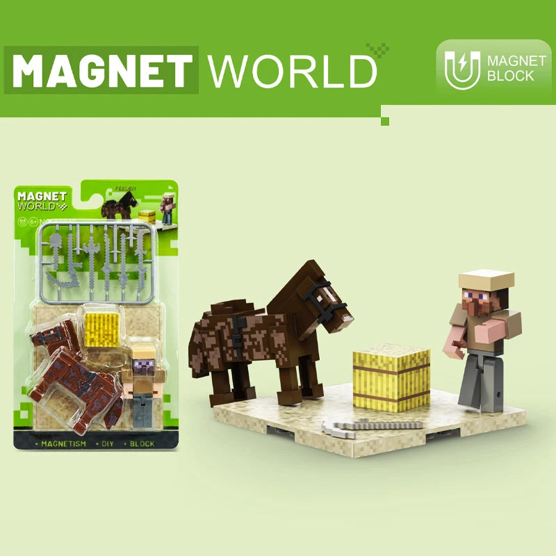 STEM Toys Magnet World Cube Building Sets Magnetic DIY Building Blocks Birthday Creative Gifts for Kids Children Sensory Toy