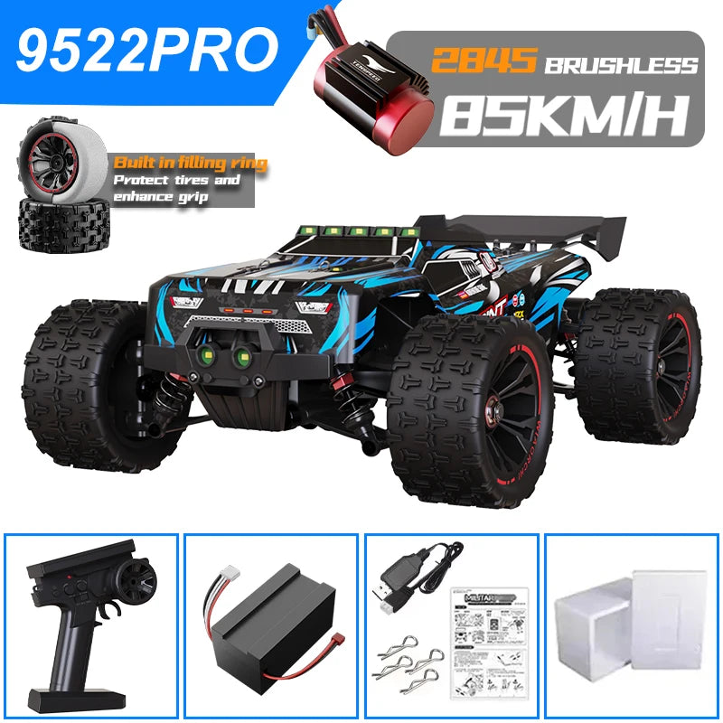 RC Car 85KM/H or 50KM/H 4WD 1:16 LED brushless remote control car High-speed drift racing car - a Christmas gift for children