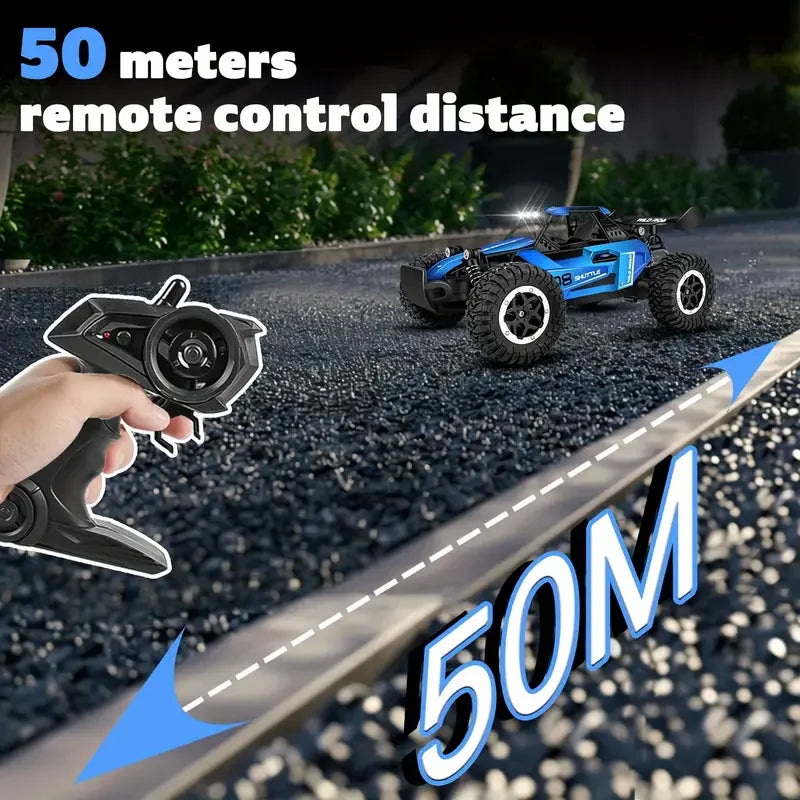 RC Off-Road Car 1:16 Scale All Terrain Fast RC Car 20KM/H High Speed 2WD Electric Vehicle with 2.4G Remote Control Monster Truck