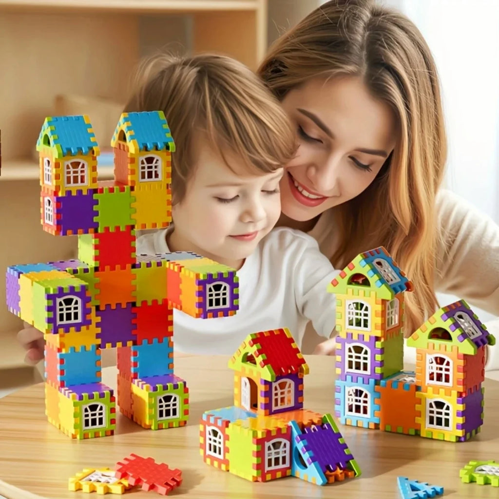 100-Piece Educational Colorful Building Block Set - A Great Gift for Beginners to Foster Creative Games and Skill Development