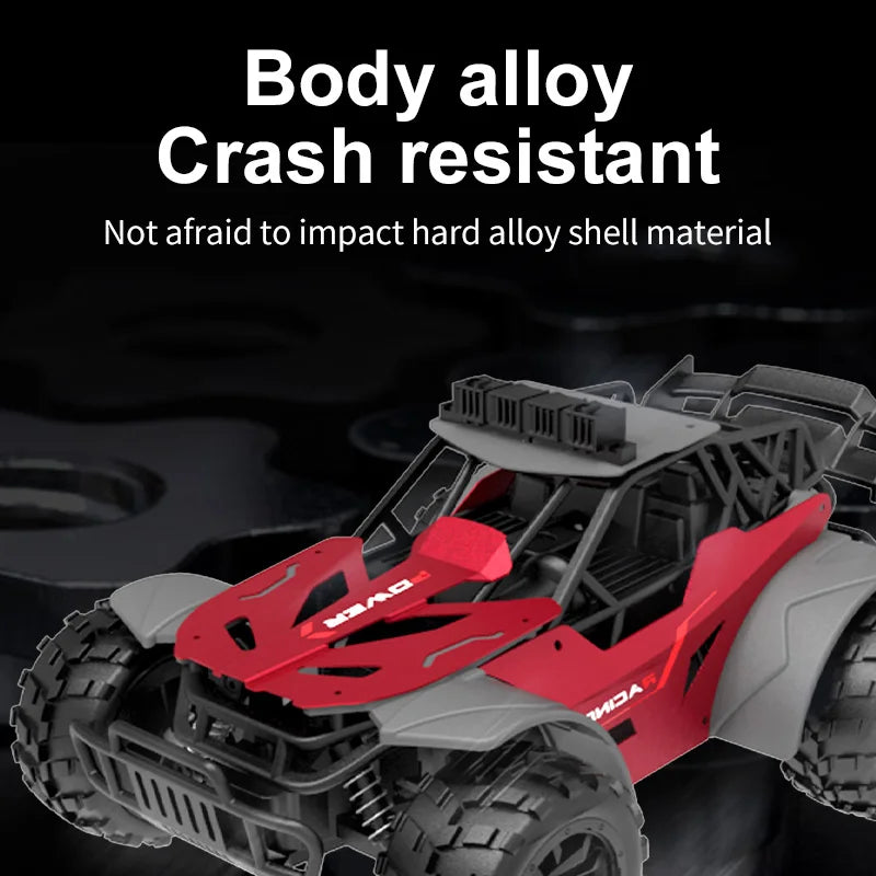 Rc Car Racing with Light 20KM/H 2.4G High-Speed Remote Control Car Vehicle Pickup Truck Off-Road Climbing RC Toys for Kids Gift