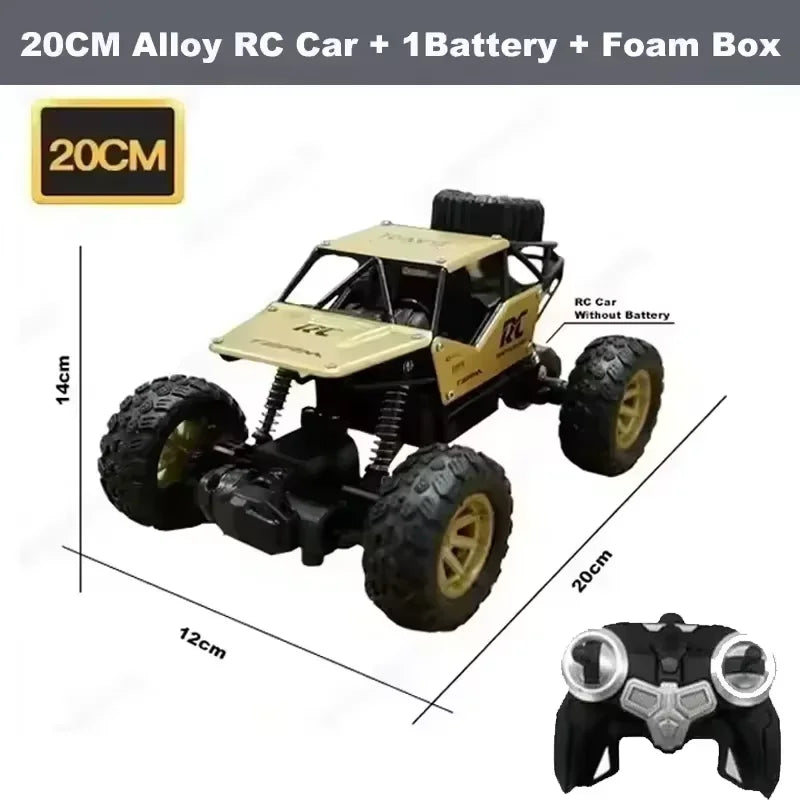 RC Off road Truck 1:12/16 4WD RTR Durable Beginner All Terrain RC Cars High Speed 20Km/h Remote Control Monster Truck Gifts Toys