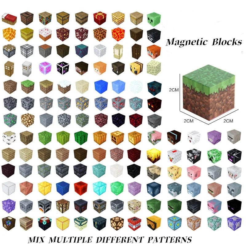 Magnetic Building Blocks set Build Magnet scene Game Construction Toy for Kids STEM Montessori Sensory Cubes Game Toys Gift