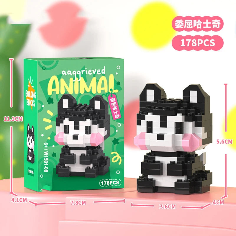 Animals Bricks Construction Set Micro Building Blocks Children Toy Adult Particle Building Block Mini Toys Decoration Home Gifts