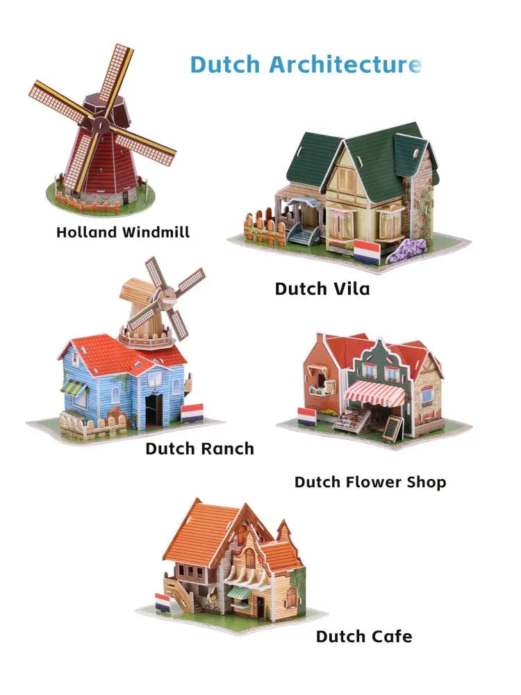 Educational Toys 3D Jigsaw Puzzles Toys Children Intellectual Development  Worlds Famous Building Construction 3D Puzzles Toy