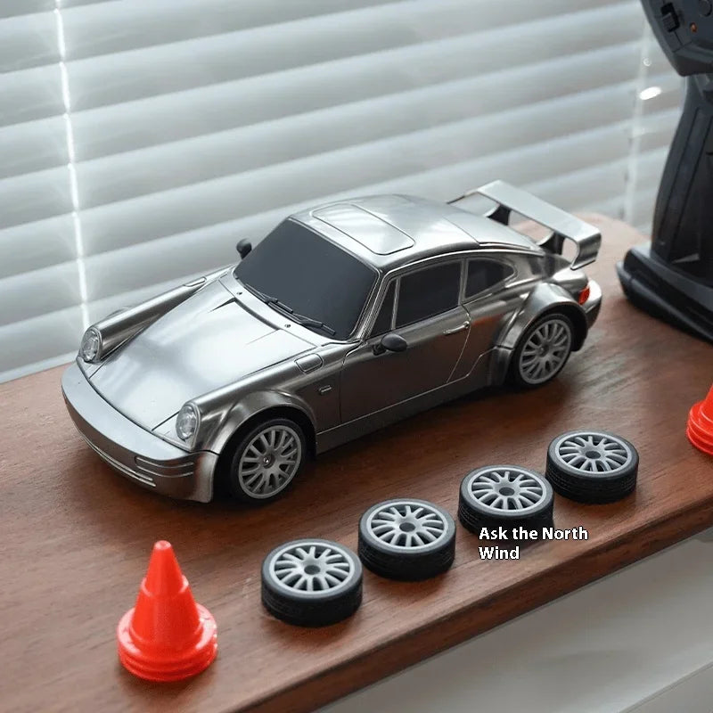 RC Cars 1:24 Remote Control Car 20KM/H 4WD High Speed RC Drift Car with LED Lights Extra Drifting Tires Vehicles for Adults Kids
