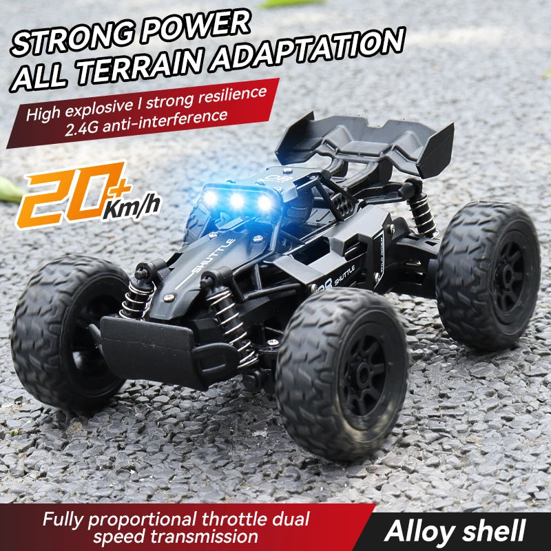 RC Rock Crawler 1:32 Scale Alloy Off-Road Vehicle With LED Light Brushles 2.4G Remote Control High Speed Climbing Drift Mini Car