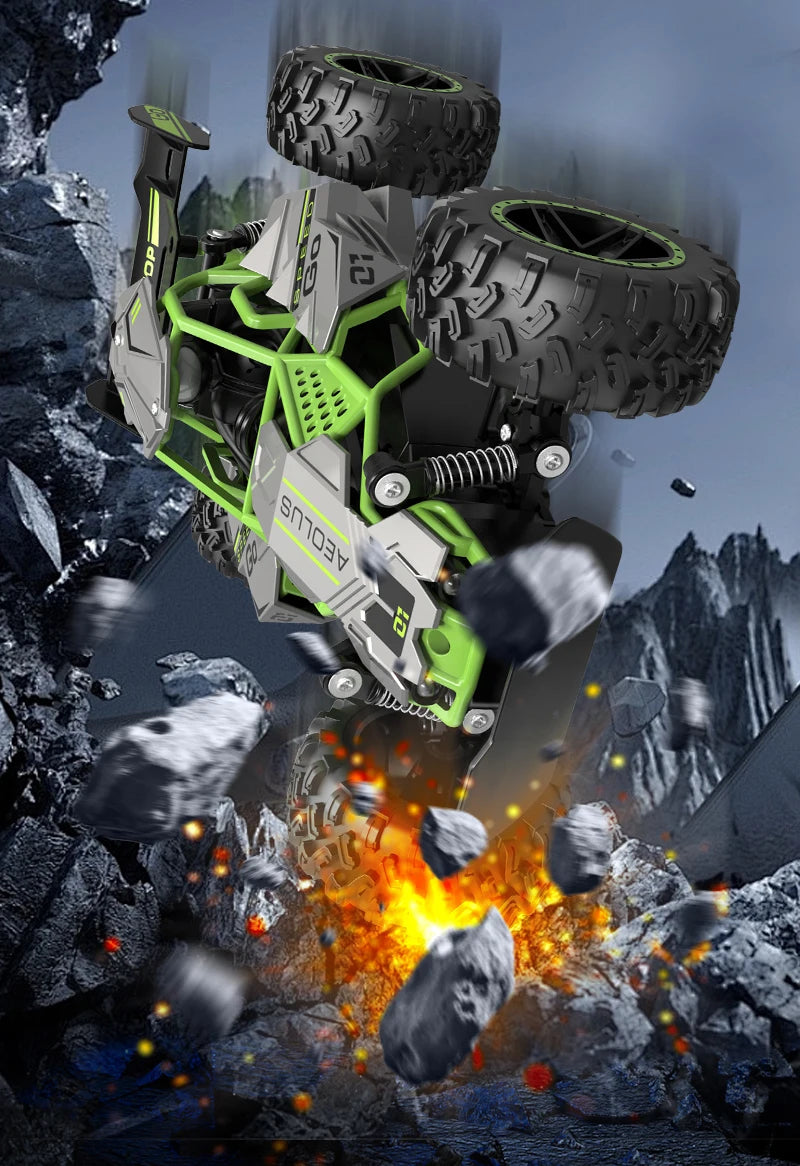 RC Small High-Speed Car,2.4GHz Four-Wheel Drive,Cool Lighting Included,Supports Multiplayer Gaming