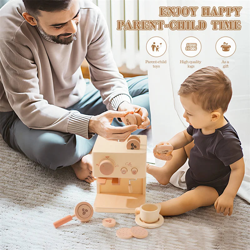 Wooden Educational Toys Baby Wooden Stacked Toy Baby Characters Pretend To Play Toy Baby Room Decoration Kid Building Block Game