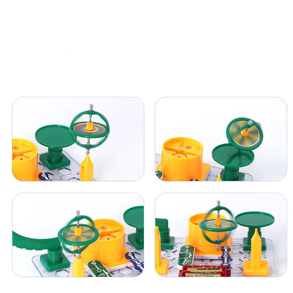 STEM Science Kits for Kids DIY Assembly Circuit Toy Space Gyro Tecnología Physic Science Experiments Kits Learning Toys