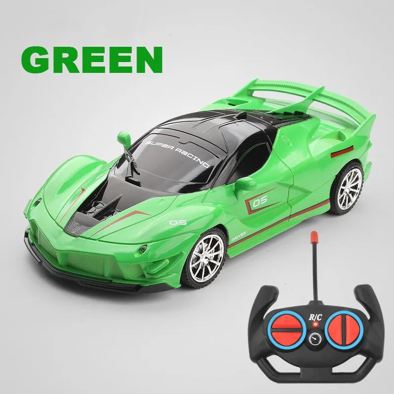 RC Car 2.4G 4CH Remote Control 1:18 With Led Light Sports Cars High Speed Radio Drift Vehicle Racing Boys Girls Toy For Children
