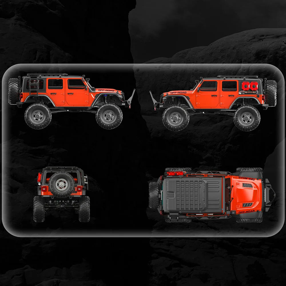 RC Car 1/10 HB RTR  Remote Control Vehicle 2.4G Full Proportional Rock Crawler LED Light 4WD Off-Road Climbing Truck Toys Gifts