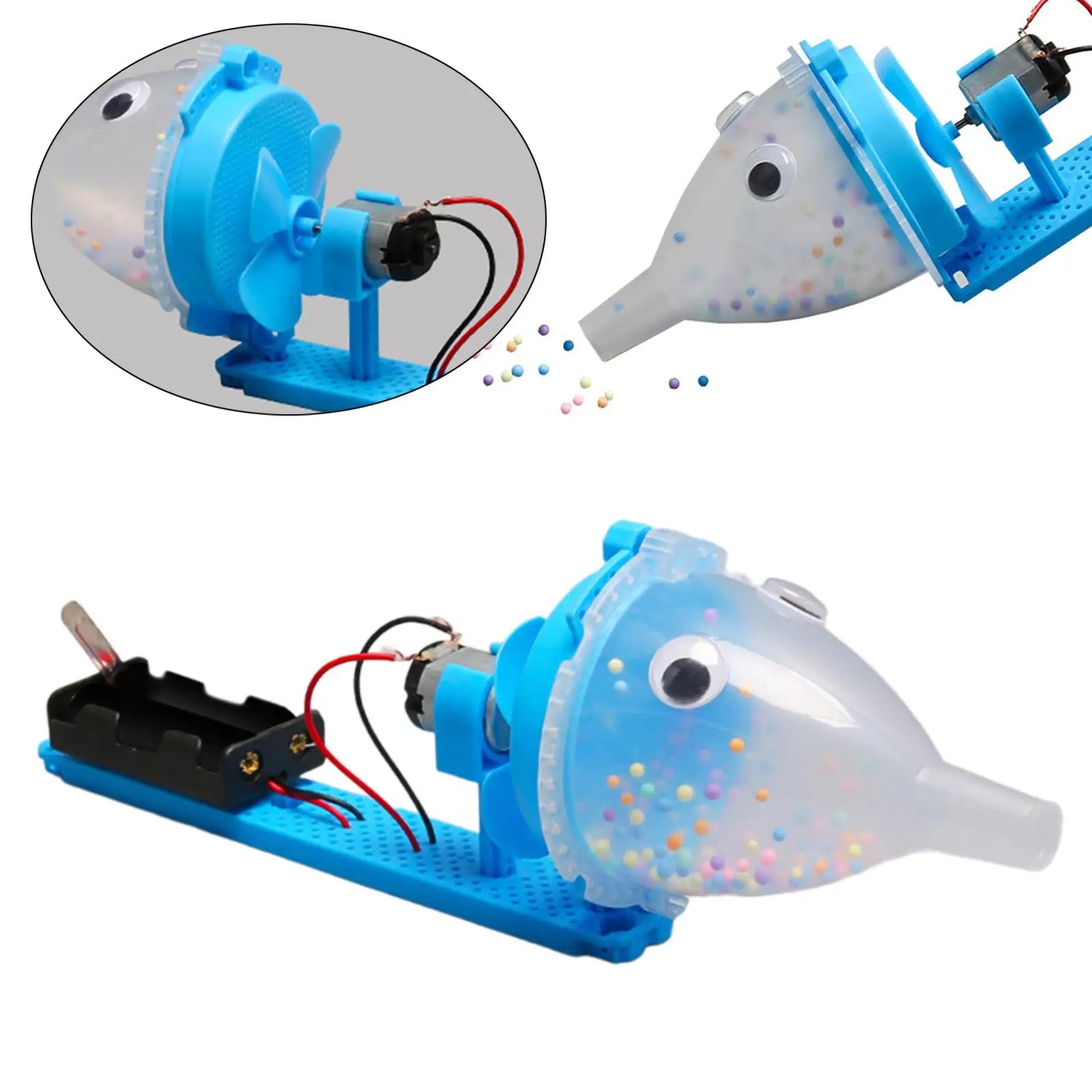 DIY Vacuum Cleaner Toy Stem Toys Early Learning Assembled Physics Experiment Science Project for Boys Girls Children Gift