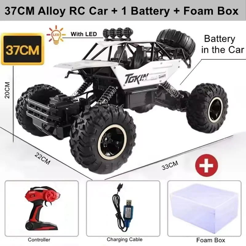RC Off road Truck 1:12/16 4WD RTR Durable Beginner All Terrain RC Cars High Speed 20Km/h Remote Control Monster Truck Gifts Toys