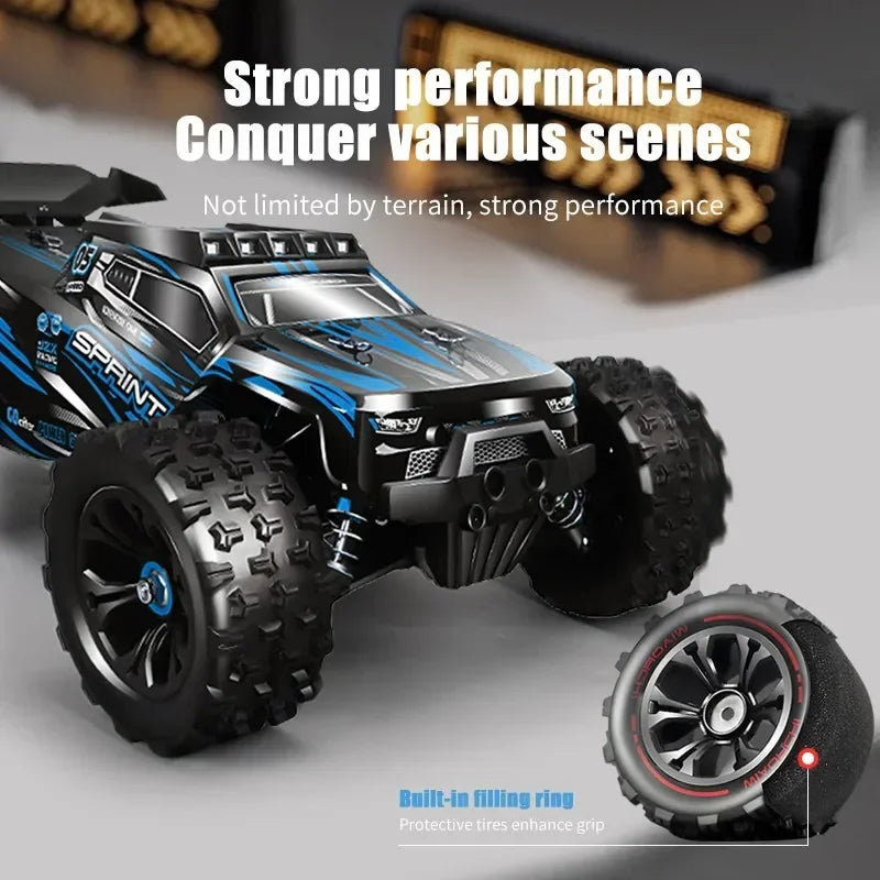 RC Car 1:16 85km/h or 50km/h Four-wheel Drive with LED Remote Control Car High Speed Drifting Monster 4x4 Truck Kids Wltoys Toys