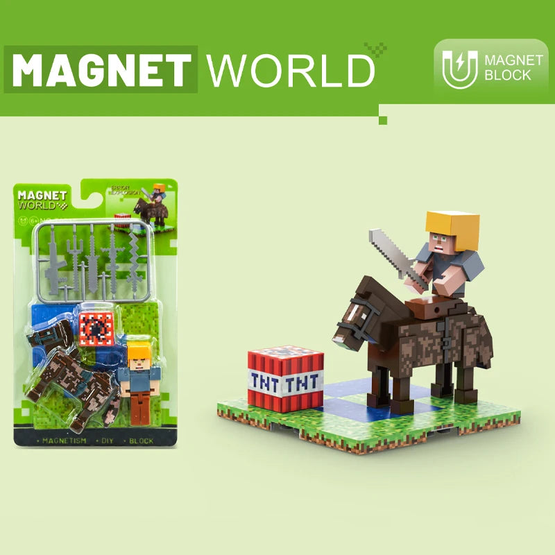 STEM Toys Magnet World Cube Building Sets Magnetic DIY Building Blocks Birthday Creative Gifts for Kids Children Sensory Toy