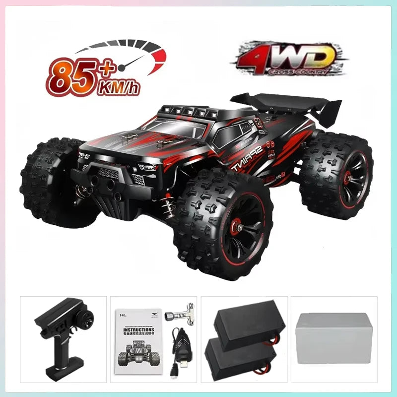 RC Car 1:16 85km/h or 50km/h Four-wheel Drive with LED Remote Control Car High Speed Drifting Monster 4x4 Truck Kids Wltoys Toys