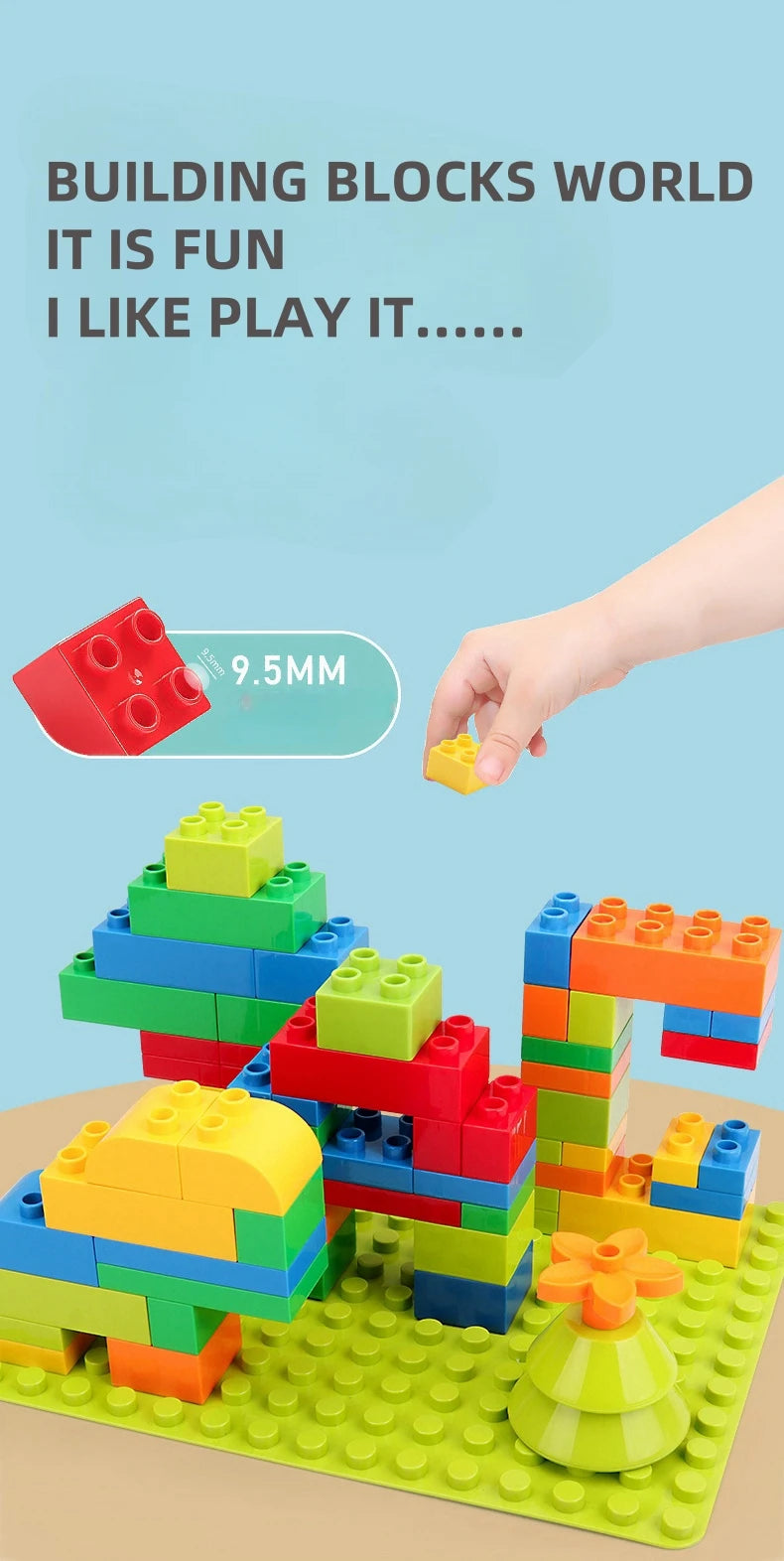 240pcs construction blocks Child toy Building blocks bausteine set Children toys Assembly toy Building blocks