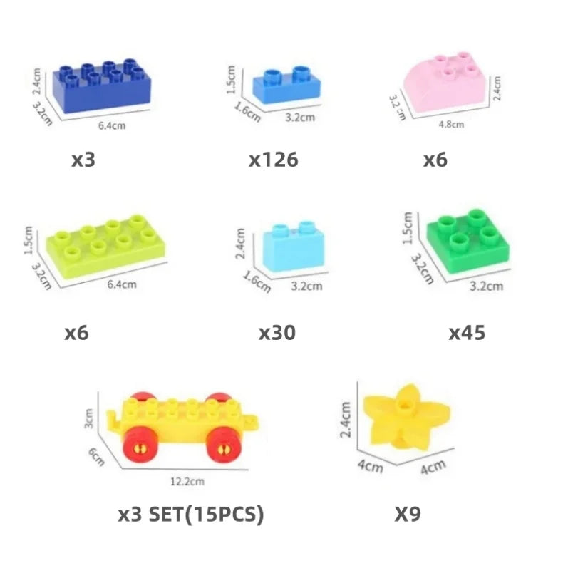 240pcs construction blocks Child toy Building blocks bausteine set Children toys Assembly toy Building blocks