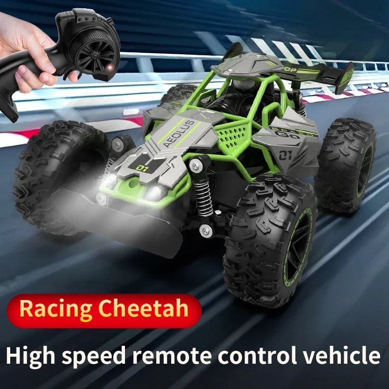 RC Small High-Speed Car,2.4GHz Four-Wheel Drive,Cool Lighting Included,Supports Multiplayer Gaming