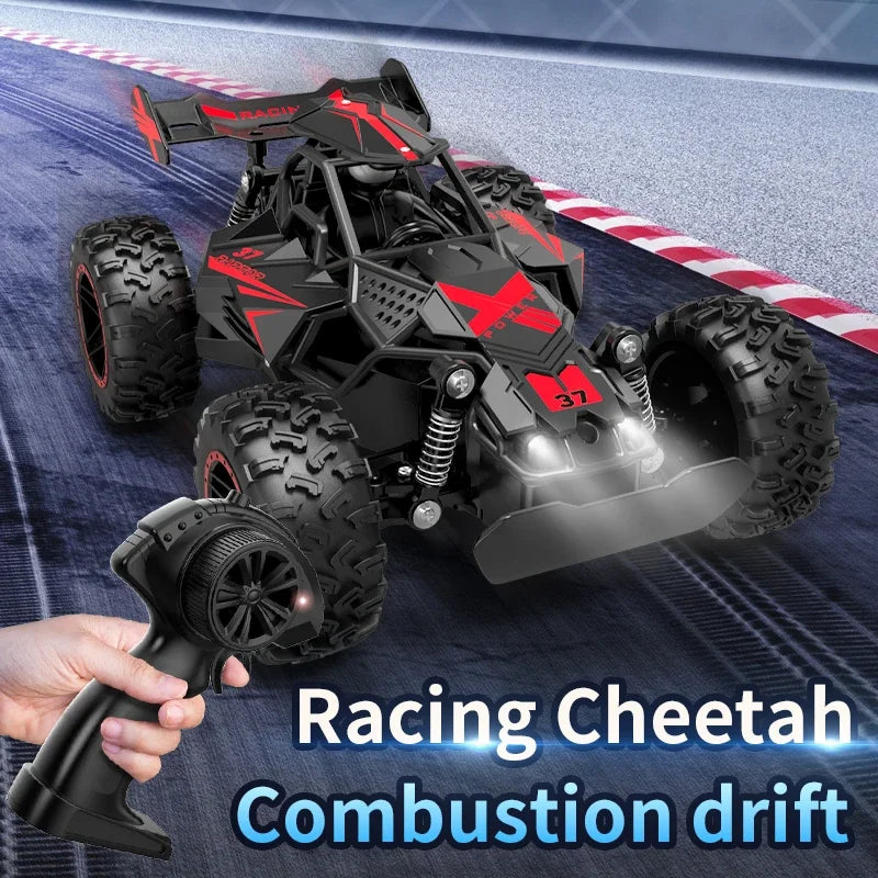 RC Small High-Speed Car,2.4GHz Four-Wheel Drive,Cool Lighting Included,Supports Multiplayer Gaming