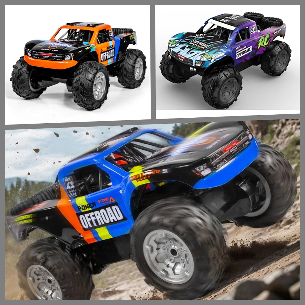 RC Off Road Car 1/14 Stunt Vehicle 4WD Remote Control Amphibious Waterproof Pickup Truck 7.4V Battery RTR Crawler Car Model