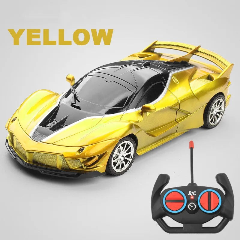 RC Car 2.4G 4CH Remote Control 1:18 With Led Light Sports Cars High Speed Radio Drift Vehicle Racing Boys Girls Toy For Children