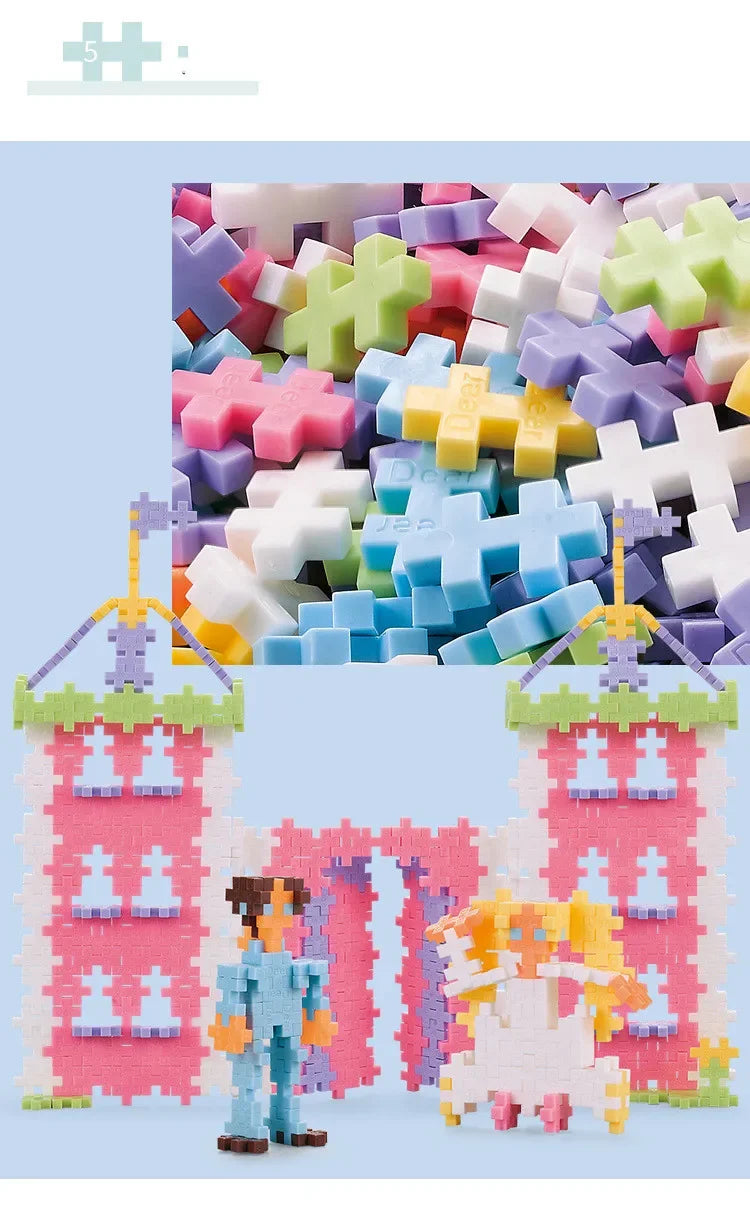 500 Pieces DIY Creative Building Blocks Bulk Plus Block Sets City Classic Bricks Assembly Educational Toys for Children