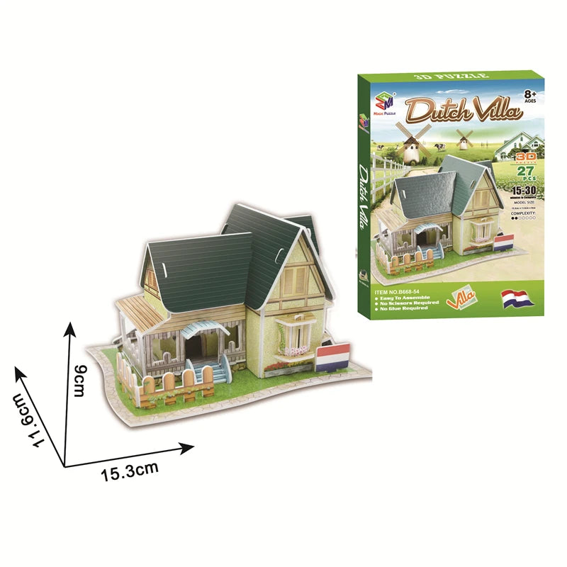 Educational Toys 3D Jigsaw Puzzles Toys Children Intellectual Development  Worlds Famous Building Construction 3D Puzzles Toy