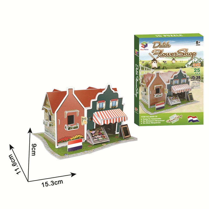 Educational Toys 3D Jigsaw Puzzles Toys Children Intellectual Development  Worlds Famous Building Construction 3D Puzzles Toy