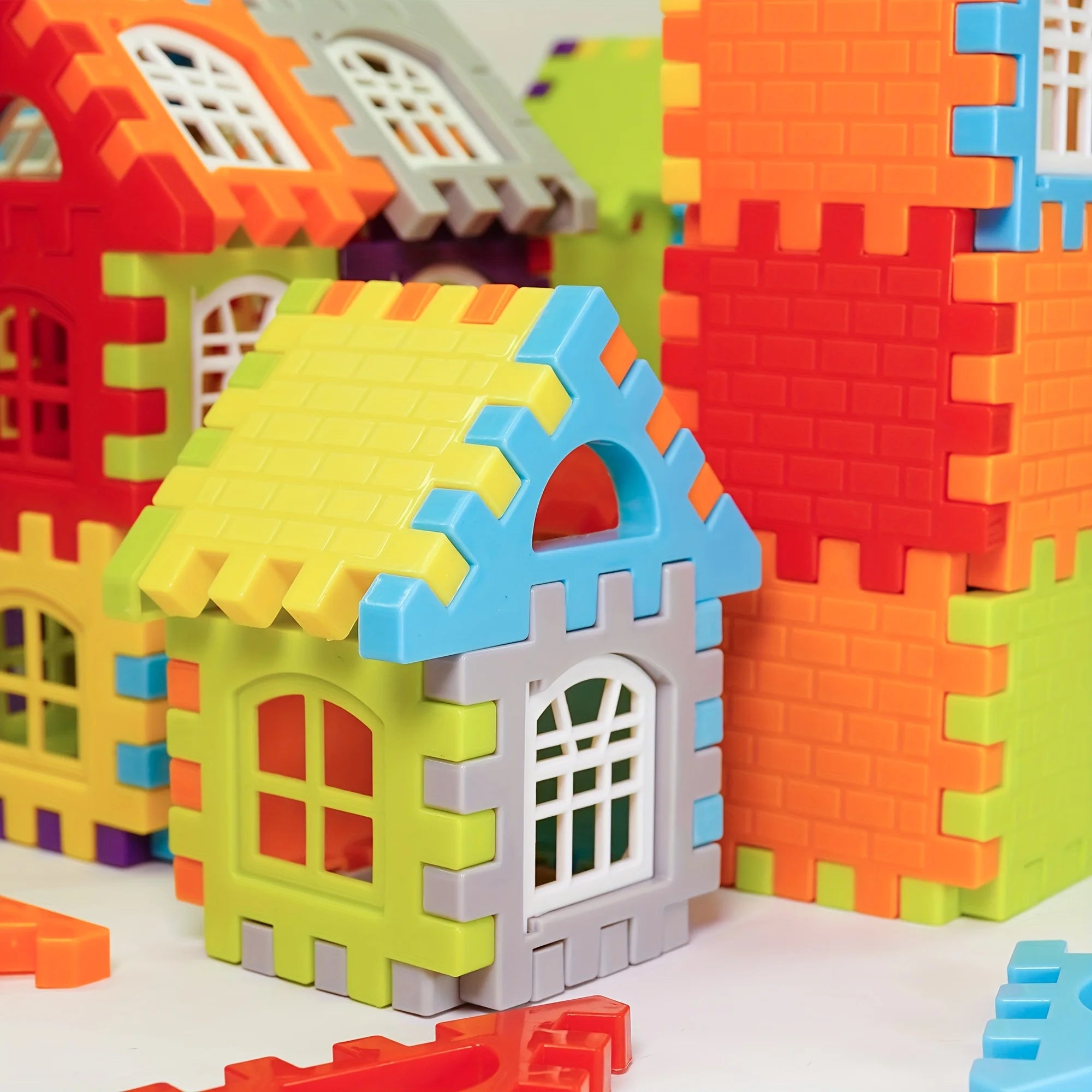 100-Piece Educational Colorful Building Block Set - A Great Gift for Beginners to Foster Creative Games and Skill Development