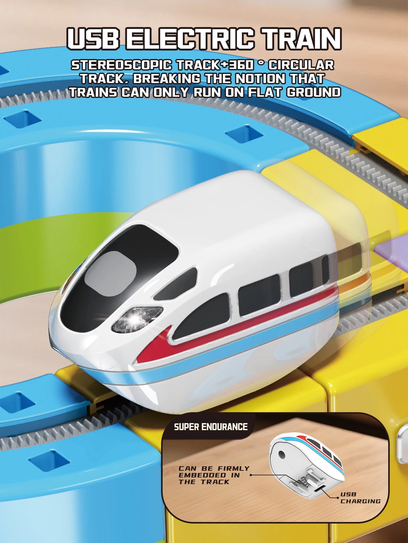 Educational Toys  Latest Assembly Magic Track Train Set Children'S Toys Non-Remote Control Rail Car Gift Box