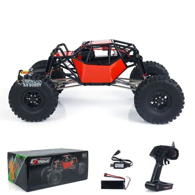 RTR Toys 1/10 Scale RC Off-road Car 4*4 Radio Control Ready to Run Rock Crawler Electric Painted Finished Truck for Gift TH24039