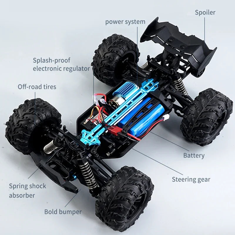RC Car 75KM/H High Speed Racing Remote Control Car Truck for Adults 4WD Off Road Monster Trucks Climbing Vehicle Christmas Gift